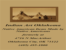 Tablet Screenshot of indianartoklahoma.com